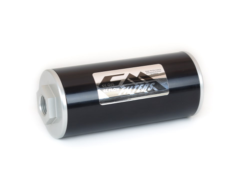 Canton 25-101 Billet Aluminum CM Oil Filter 6 Inch Inline 1/2 Inch NPT Ports - 25-101