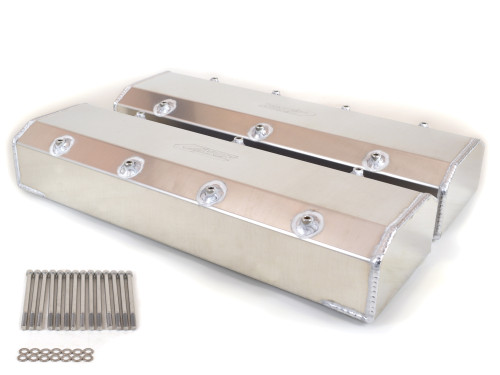 Canton 65-400 Valve Covers For Big Block Chevy Fabricated Aluminum With Hardware - 65-400