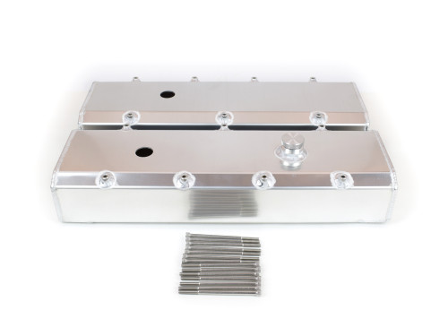 Canton 65-401 Valve Covers For Big Block Chevy Fab Alum With Fill and PCV Ports - 65-401