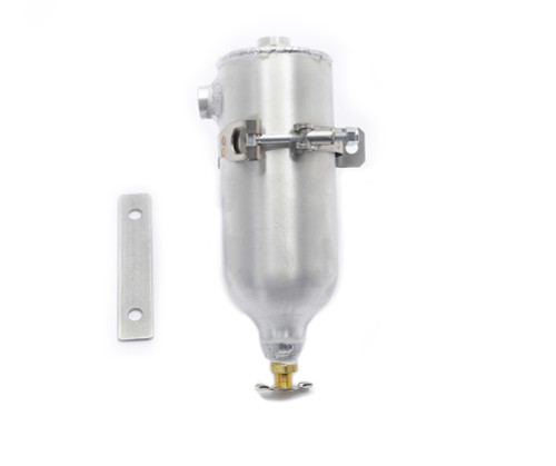 Canton 80-205 Aluminum Catch Tank 24 Oz Drag Race 3/8" Ports & Petcock - 80-205