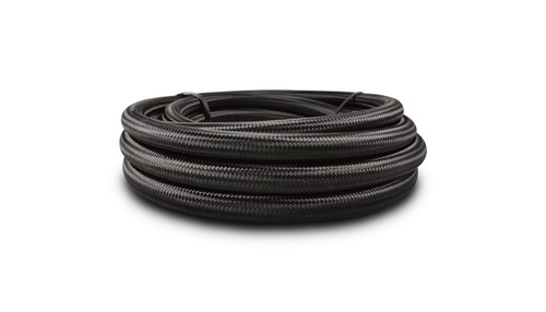 2ft Roll of Black Nylon Braided Flex Hose; AN Size: -16; Hose ID 0.89" - 11963