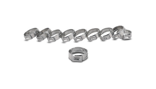 Stainless Steel Pinch Clamps: 16.0-19.2mm (Pack of 10) - 12277
