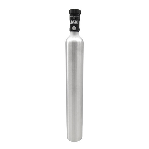 Nitrous Express 10 OZ MINI-BOTTLE W/ MOTORCYCLE VALVE (2 DIA. X 15.09 TALL) - 11022