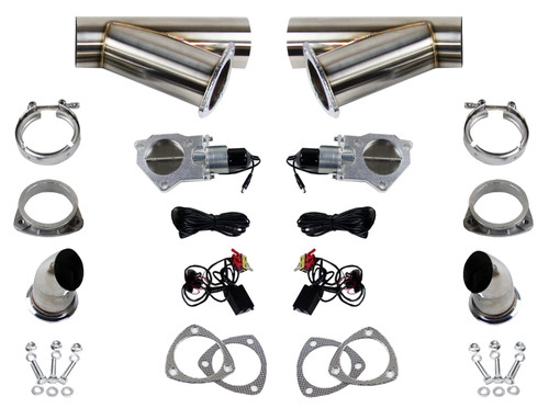 Granatelli Electronic Exhaust Cutout Systems - Stainless Steel - Weld In - 307522D