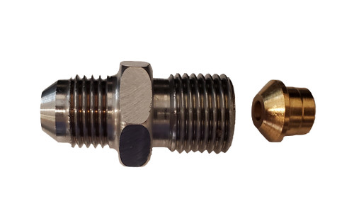 Borgeson - AN Hose Adapters - P/N: 925127 - Power Steering Hose Adapter. Stainless steel Adapts GM Pumps to a -6AN for custom hose applications. - 925127
