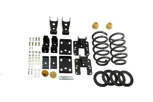 BELLTECH 651 LOWERING KITS  Front And Rear Complete Kit W/O Shocks 2007-2013 Chevrolet Silverado/Sierra (Ext Cab & Crew Cab) 1 in. or 2 in. F/4 in. R drop W/O Shocks - 651