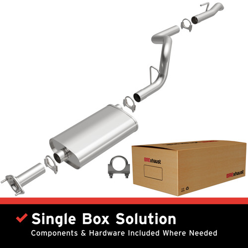 BRExhaust 1996-2001 Jeep Cherokee Direct-Fit Replacement Exhaust System - 106-0003