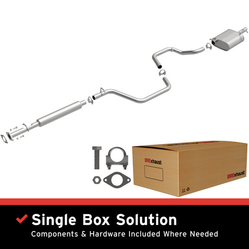 BRExhaust 2004-2008 Chevrolet Malibu Direct-Fit Replacement Exhaust System - 106-0210