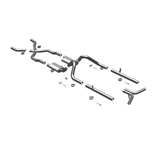 MagnaFlow 1955-1957 Chevrolet Bel Air Street Series Crossmember-Back Performance Exhaust System - 16596