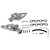 BBK MUSTANG 5.0 1-5/8 EQUAL LENGTH SHORTY HEADERS (CERAMIC) - 15290