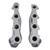 BBK DODGE 5.7L CHALLENGER CHARGER HEMI CARS 1-3/4 SHORTY HEADERS (CHROME) - 4012
