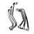 BBK 2007-2011 JEEP WRANGLER 3.8L 1-5/8 LONG TUBE HEADERS W/CATS Y PIPE (CERAMIC) - 40500