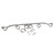 BBK 1991-1999 JEEP 4.0L 1-1/2 SHORTY HEADER - (CHROME) - 4052