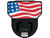 CARR  - 183032 - HD Universal Hitch Step; Fits 2 in. Receiver; Black; American Flag; Single - 183032