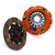 Centerforce Dual Friction ? High Performance Clutch Pressure Plate and Disc Set 345 ft/lbs Capacity 9.4375in Dia. 23M-Spline Fits Mazda RX-7 and RX-8 1.3L - DF641101