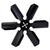 20" Reverse Rotation Rigid Race Fan Steel Blade - 17420
