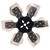 13" Standard Rotation Rigid Race Fan Aluminum Blade - 17513