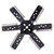15" Heavy Duty Stainless Steel Reverse Rotation Flex Fan Black Hub - 17615