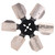 15" Standard Rotation Rigid Race Fan Aluminum Blade - 17515