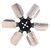 17" Standard Rotation Rigid Race Fan Aluminum Blade - 17517