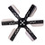 18" Heavy Duty Stainless Steel Reverse Rotation Flex Fan Black Hub - 17618