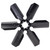 20" Reverse Rotation Fan Clutch Fan Black - 17920