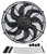 14" Dyno-Cool Curved Blade Electric Fan - 18914