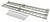 Dual Stacked Plate Brushed Aluminum Brackets With Mounting Hardware - 50022