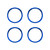 KC Bezel Ring KC FLEX ERA BAR Blue 4PC - 30580