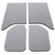 DEI 50140 '11-'18 Wrangler JK 2-Door Gray Original Finish Headliner Only 050140 - 50140