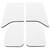 DEI 50142 '11-'18 Wrangler JK 2-Door White Original Finish Headliner Only 050142 - 50142