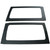 DEI 50165 '11-'18 Wrangler JK 2-Door Black Leather Look Rear Side Window Only 050165 - 50165