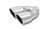 Dual 3.5" Round Stainless Steel Tips (Single Wall, Angle Cut) - 1326