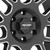 Vertigo Satin Black Milled 17x9 6x5.5 4.75BS Offset -6mm Cap P/N 5040556000 - 5140-7983