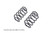 BELLTECH 5101 MUSCLE CAR COIL SET 1 in. Lowered Front Ride Height 1955-1957 Chevrolet Bel-Air / 150 /210 1 in. Drop Front - 5101