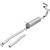BRExhaust 2000-2003 Dodge Dakota 3.9L Direct-Fit Replacement Exhaust System - 106-0610