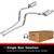 BRExhaust 2011-2014 Ford Mustang 3.7L Direct-Fit Replacement Exhaust System - 106-0847