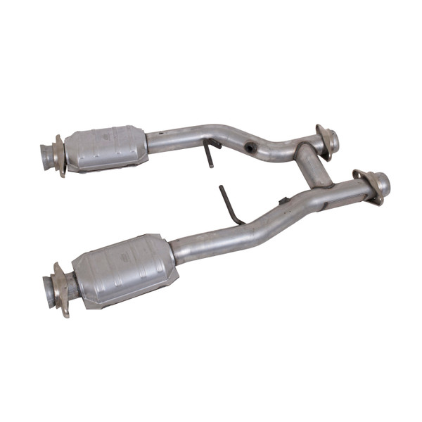 BBK MUSTANG GT/COBRA 2.5 SHORT MID H PIPE W/CONVERTERS - 1538