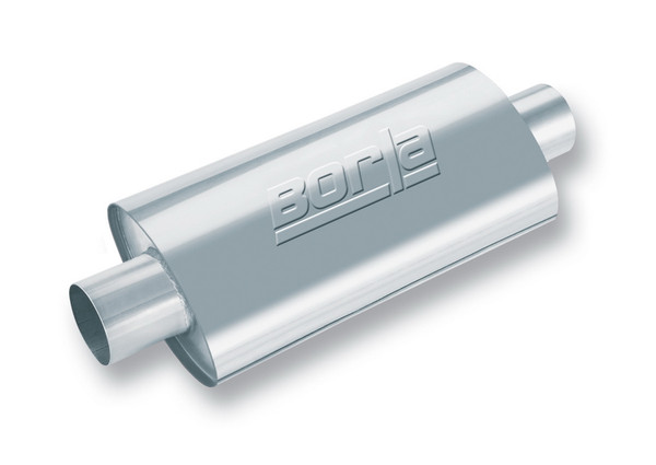 XR-1 Sportsman Racing Muffler 4in Center Inlet/ 4in Center Outlet 4.25in x 7.88in Oval x 16in Long Body - 40948