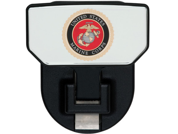 CARR  - 183142 - HD Universal Hitch Step; Fits 2 in. Receiver; Black; U.S. Marines; Single - 183142