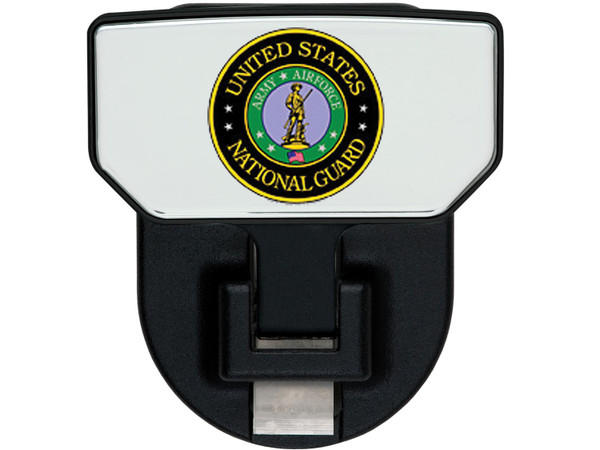 CARR  - 183232 - HD Universal Hitch Step; Fits 2 in. Receiver; Black; US Nat Guard; Single - 183232