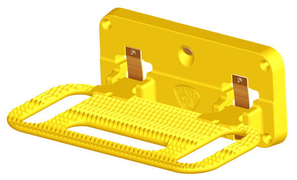 CARR  - 193007 - HD Mega Step; Flat Mount; LED Step Surface; XP7 Safety Yellow; Single - 193007