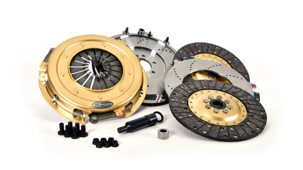 Centerforce SST 10.4 Multi=Disc Clutch and Flywheel Kit 44.30 lbs 153 Tooth Gear 0 in/oz Externally Balanced 6 Bolt Crank 925 ft/lbs Capacity 10.4in Dia. 26-Spline Fits Chevrolet/GMC Cars and Trucks 8 Cyl - 412614800