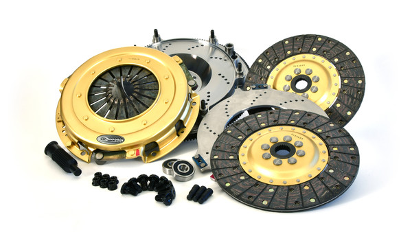 Centerforce SST 10.4 Multi=Disc Clutch and Flywheel Kit 50.80 lbs 168 Tooth Gear 0 in/oz Externally Balanced 8 Bolt Crank 925 ft/lbs Capacity 10.4in Dia. 26-Spline Fits Chevrolet Camaro and Corvette 6.2L - 412614877
