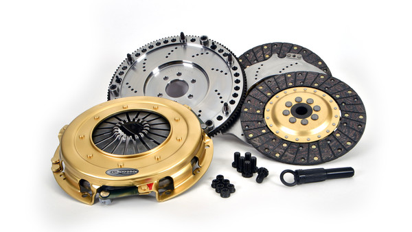 Centerforce SST 10.4 Multi=Disc Clutch and Flywheel Kit 46.25 lbs 130 Tooth Gear 6 Bolt Crank 925 ft/lbs Capacity 10.4in Dia. 23-Spline Fits Dodge/Plymouth Cars and Trucks 8 Cyl - 412693000