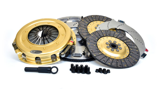 Centerforce SST 10.4 Multi=Disc Clutch and Flywheel Kit 46.10 lbs 143 Tooth Gear 6 Bolt Crank 9235 ft/lbs Capacity 10.4in Dia. 23-Spline Fits Dodge/Plymouth Cars and Trucks 8 Cyl - 412693020