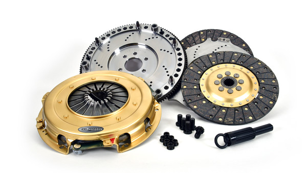 Centerforce SST 10.4 Multi=Disc Clutch and Flywheel Kit 46.20 lbs 130 Tooth Gear 6 Bolt Crank 925 ft/lbs Capacity 10.4in Dia. 18-Spline Fits Dodge/Plymouth Cars 7.2L - 412753000
