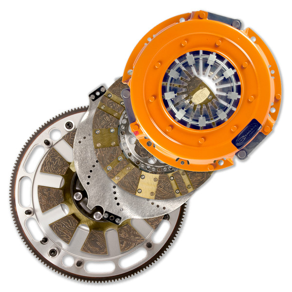 Centerforce DYAD ? DS 10.4 Multi-Disc Clutch and Flywheel Kit 168 Tooth Gear 41.7 in/oz Externally Balanced 6 Bolt Crank 1300 ft/lbs Capacity 10.4in Dia. 26-Spline Fits Chevrolet Crate Engines & Swaps ZZ454 7.4L/8.2L - 413615748