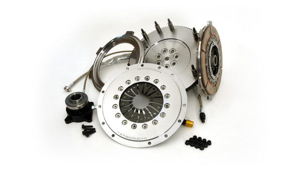 Centerforce DYAD ? XDS 8.75 Extreme Multi-Disc Clutch and Flywheel Kit 30.70 lbs 114 Tooth Gear 7 Bolt Crank 400-800 ft/lbs Capacity 8.75in Dia. 23-Spline Fits Mitsubishi Lancer Evolution 2.0L - 818231520
