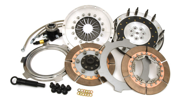 Centerforce DYAD ? XDS 8.75 Extreme Multi-Disc Clutch and Flywheel Kit 22.30 lbs 114 Tooth Gear 7 Bolt Crank 400-600 ft/lbs Capacity 8.75in Dia. 23-Spline Fits Mitsubishi Lancer Evolution 2.0L - 827231520